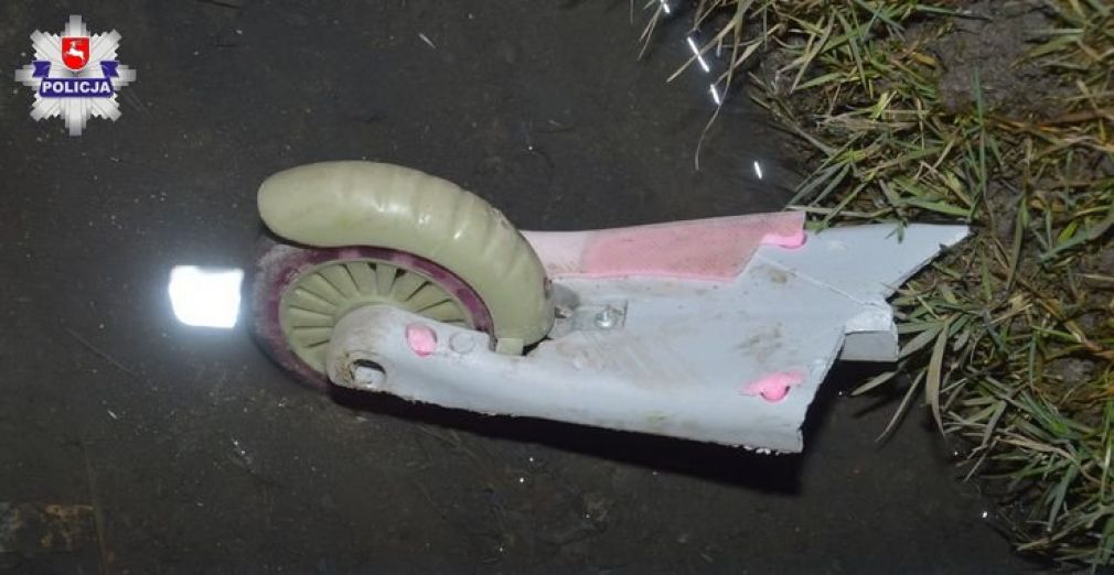 Chłopiec z obrażeniami ciała został przetransporotwany do szpitala w Lublinie, foto: Policja
