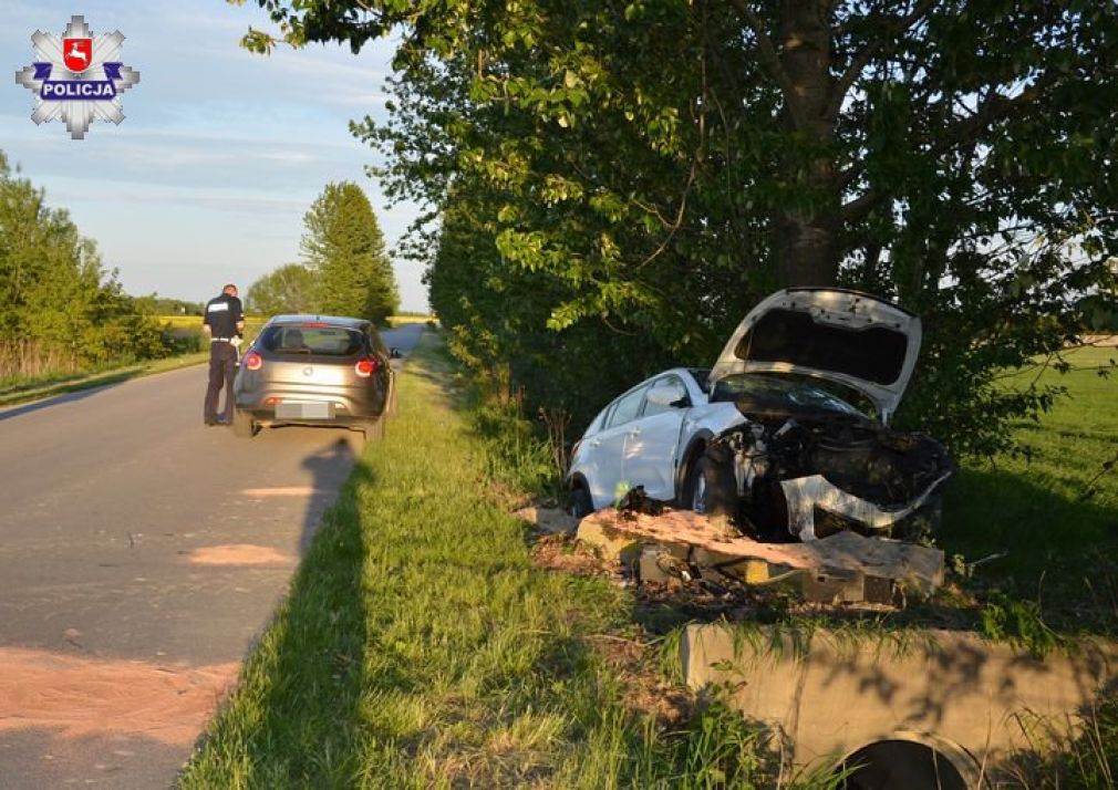  Z relacji mężczyzny wynika, że na drogę wprost pod koła jego samochodu wybiegła sarna, foto: Policja