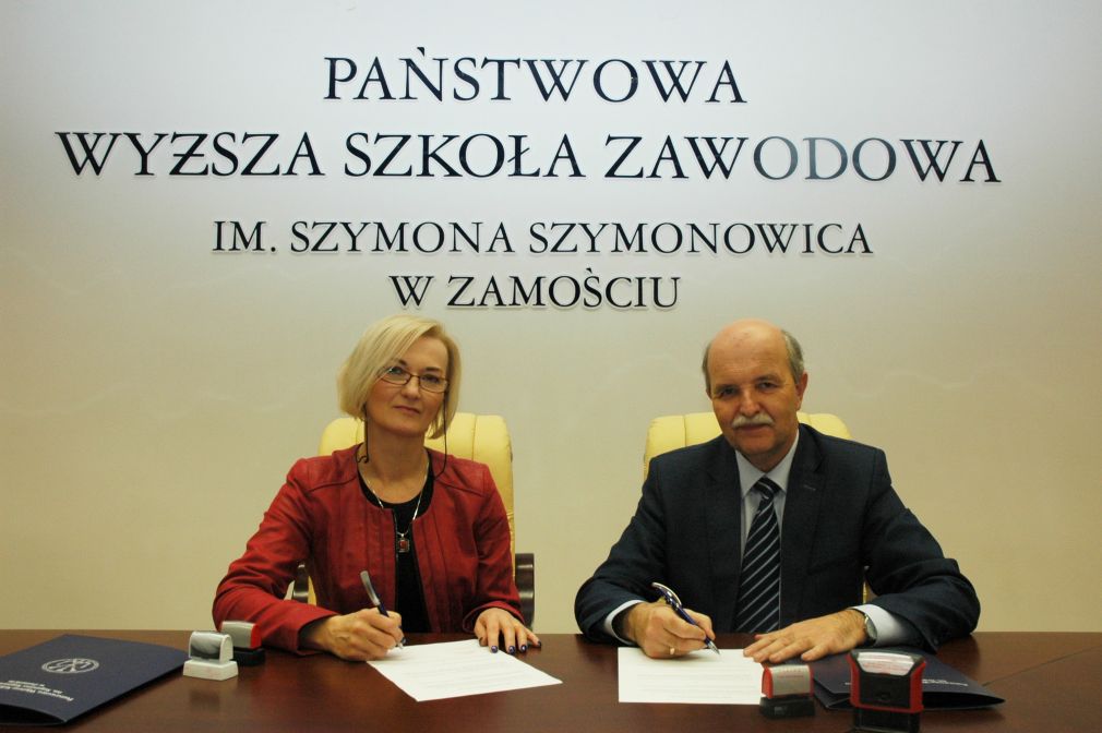 Podpisanie porozumienia, Sylwia Horoszkiewicz i Andrzej Samborski, foto: materiał nadesłany