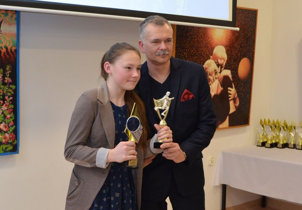 Milena Kazanowska z trenerem Wojciechem Suchowiczem, foto: materiał nadeslany