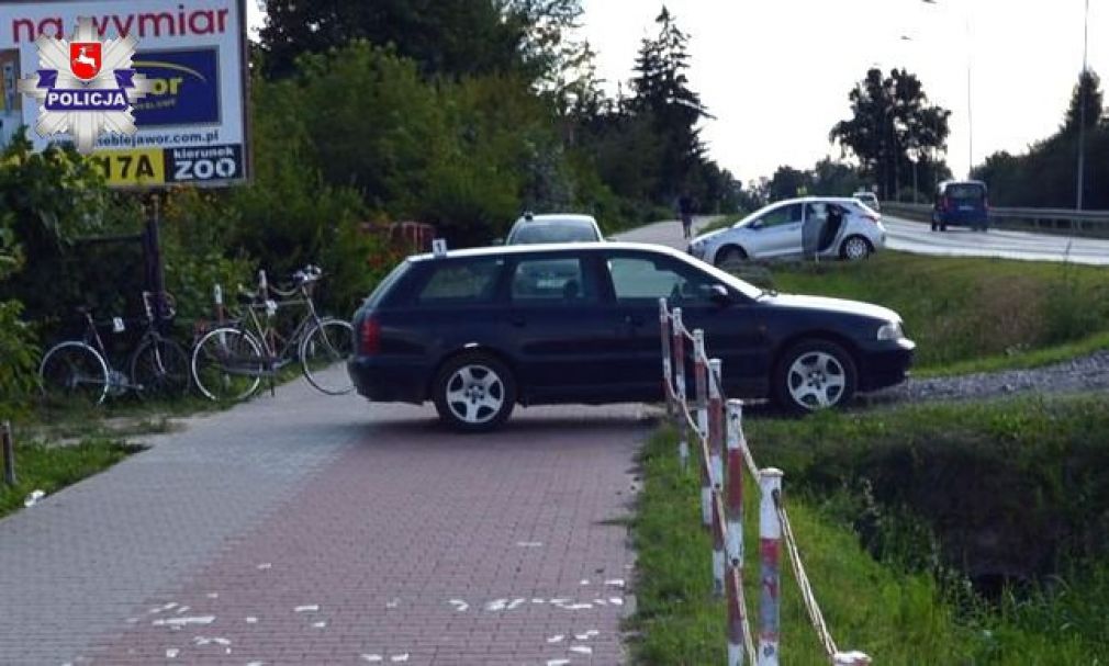 Do wyapdku doszło na ścieżce rowej przy ul. Lipskiej w Zamościu, foto: Policja