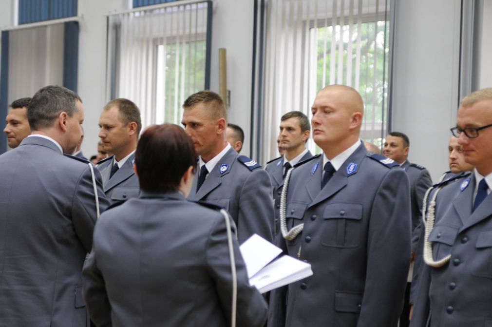Awansowani funkcjonariusze służą w zamojskiej jednostce policji, foto: materiał redakcyjny
