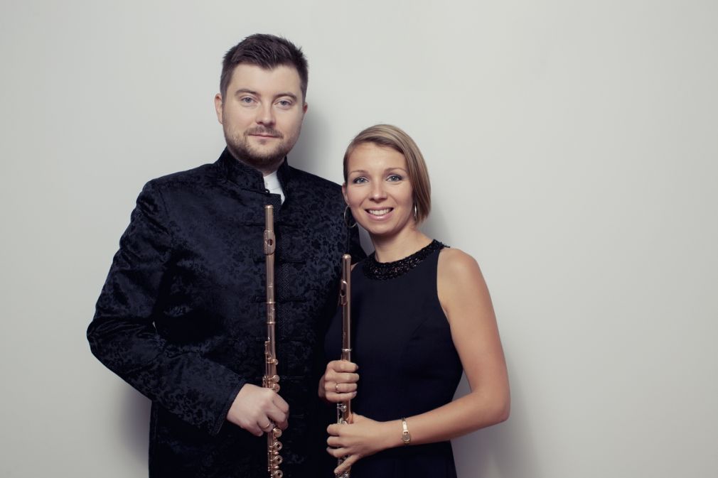 Duet flecistów: Łukasz Długosz i Agata Kielar-Długosz wystąpi w nedzielę palmową w Zamościu, foto: materiał nadesłany