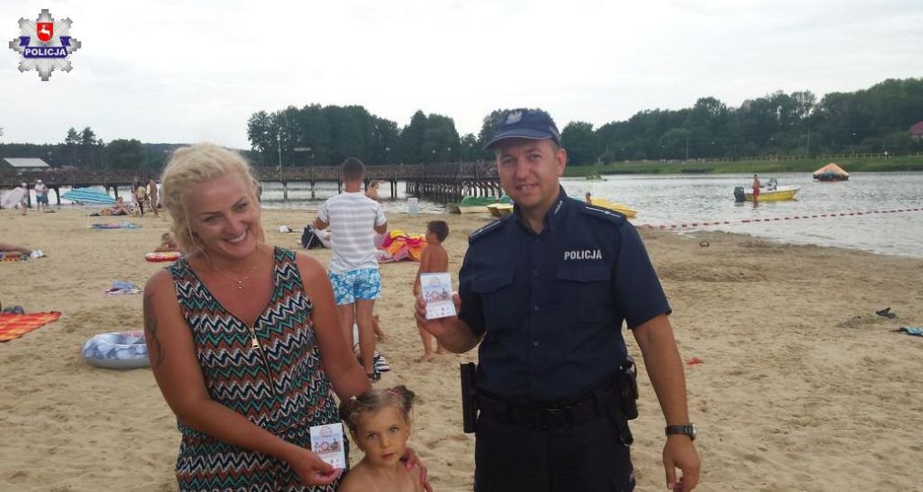 Akcji „Kręci mnie bezpieczeństwo … nad wodą” w Krasnobrodzie, foto:Policja