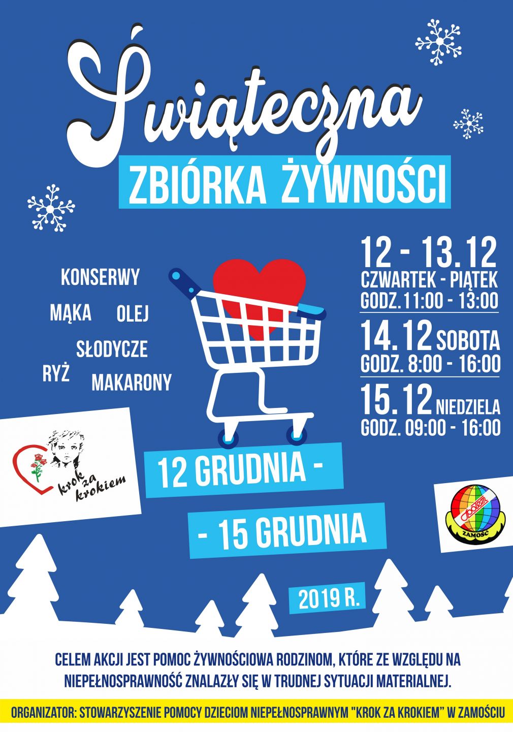 Świąteczna zbiórka żywności w Zamościu