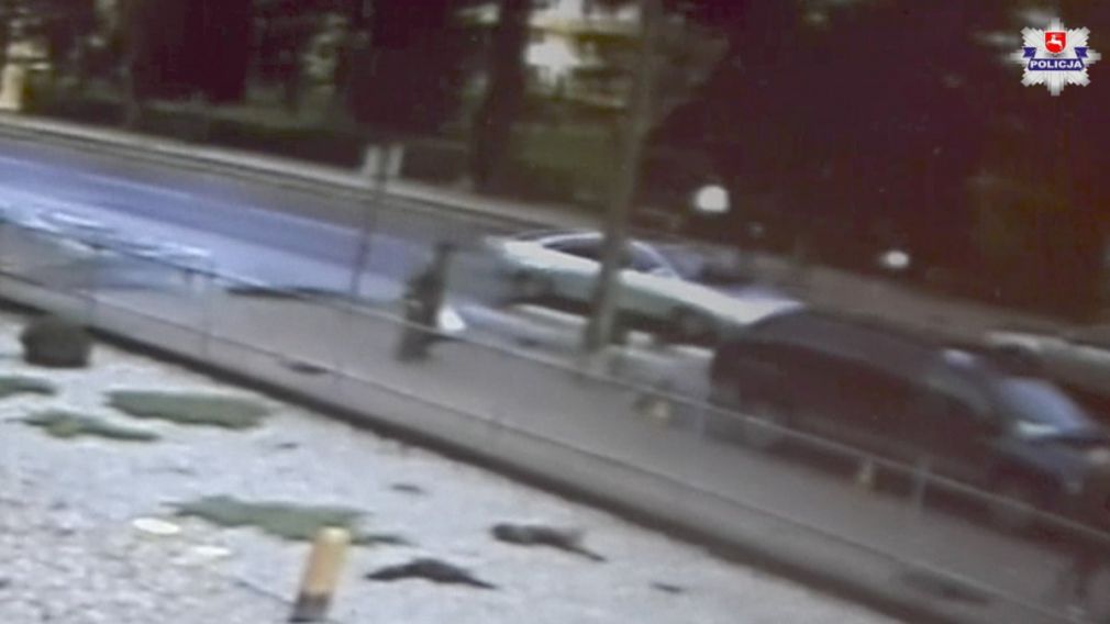 Do wypadku doszło na ul. Okrzei w Krasnymstawie, foto: Policja