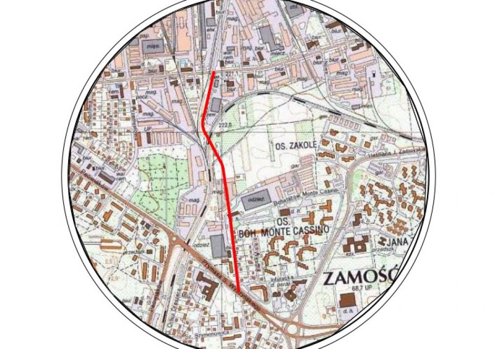 Planowana budowa obejmuje budowę jezdni ulicy łączącej ul. Namysłowskiego z ul. Wyszyńskiego, foto: UM Zamość, materiał nadesłany