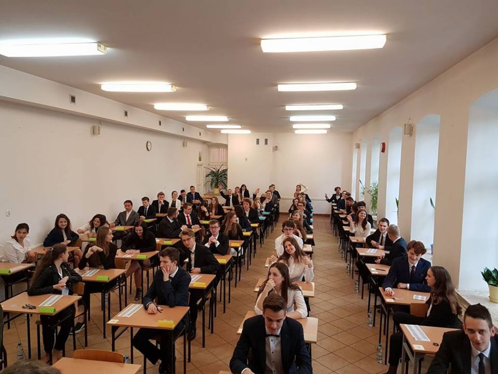 Matura 2017 w zamojskim "społeczniaku", foto: materiał nadesłany