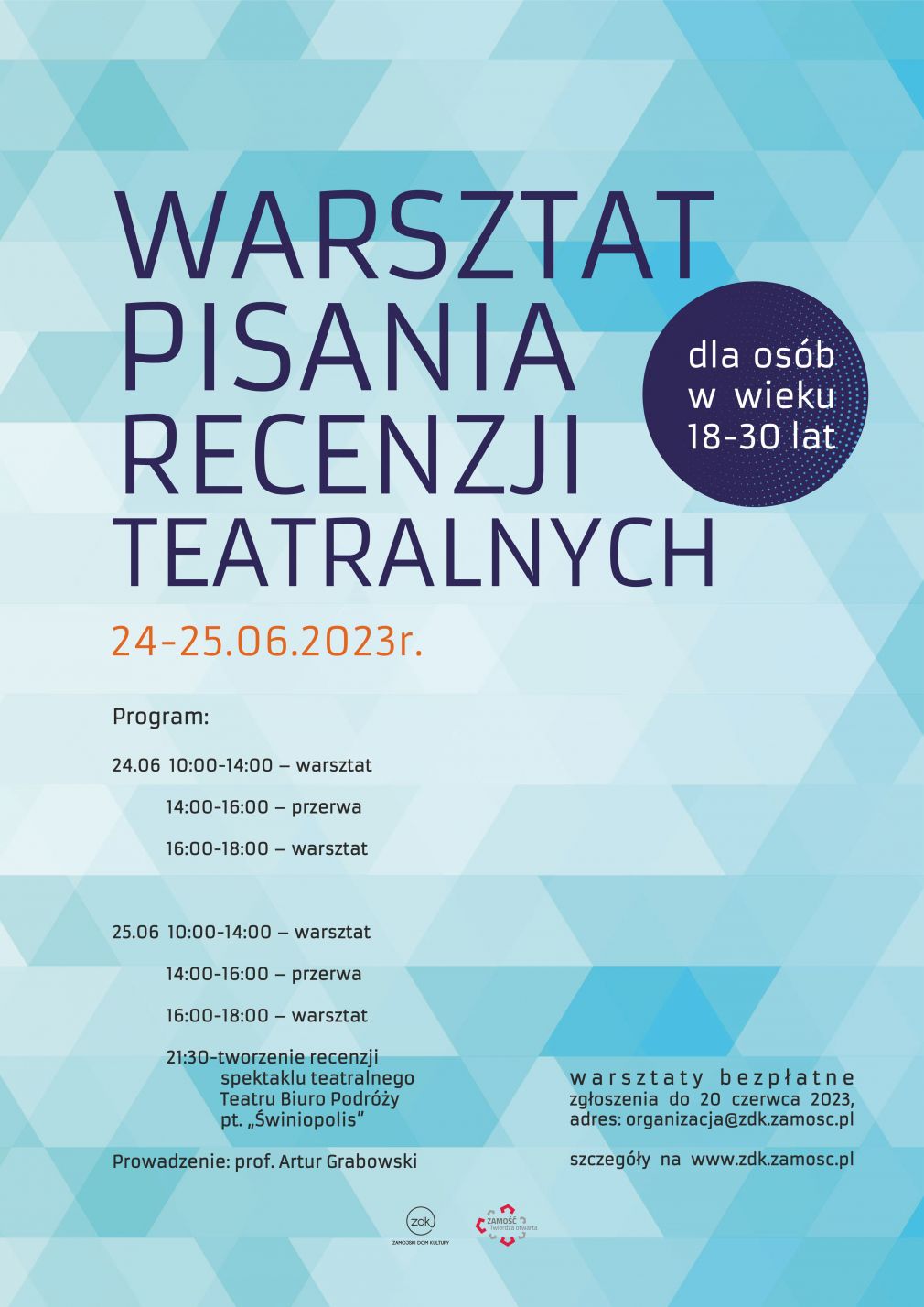 Plakat, materiał nadesłany