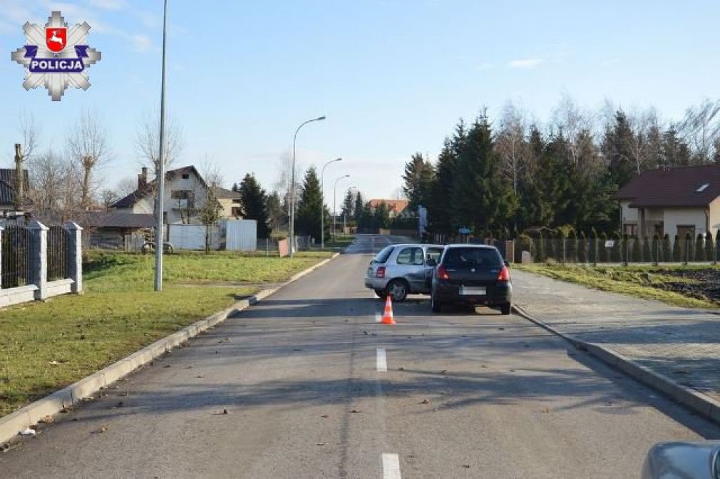 Do wypadku doszło w piątek rano na ul Majdan w Zamościu, foto: Policja