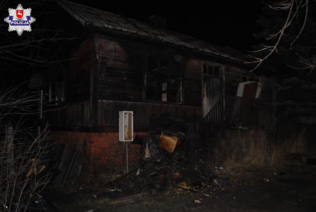 Tragiczny pożar w Krasnymstawie, foto: Policja