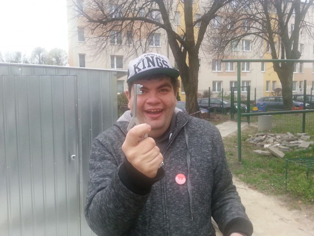 Tomasz dostał klucz do swojego garażu, foto: materiał nadesłany 