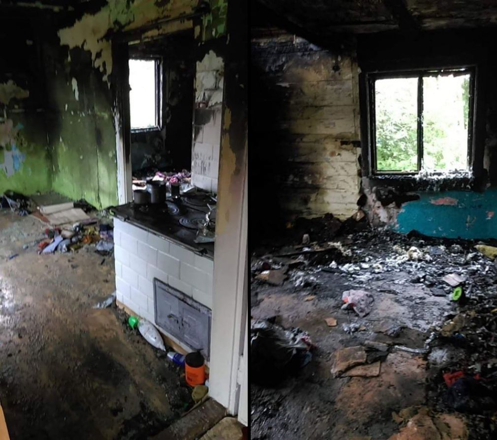 Tyle zostało z kuchni i pokoju matki z dzieckiem, foto: materiał nadesłany
