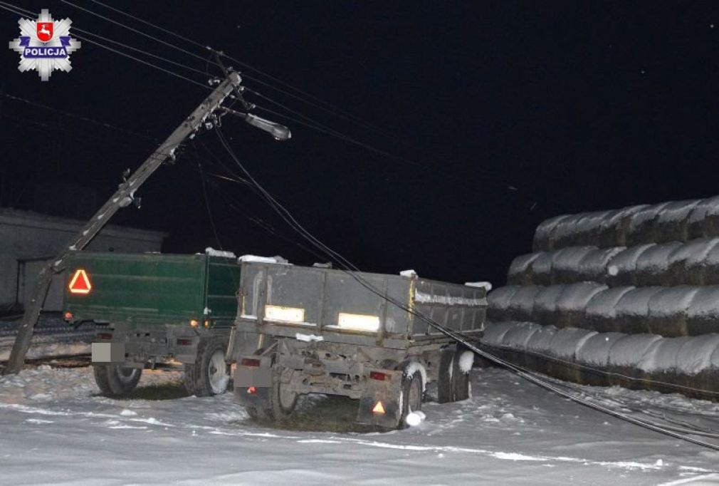Doszło do zerwania przewodów i zwarcia w instalacji, foto: Policja