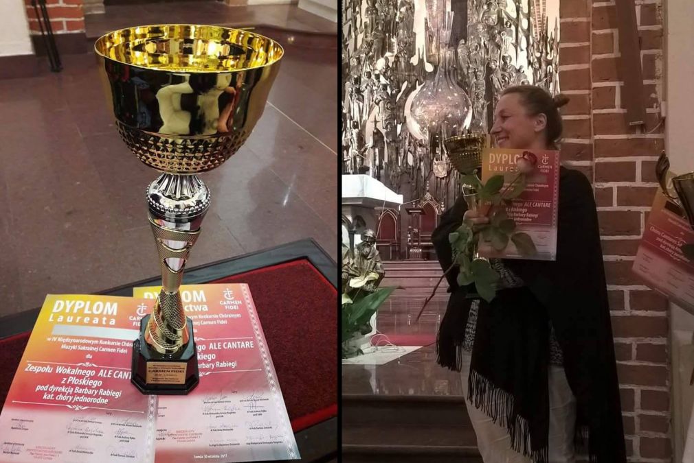 Zespół Ale Cantare, pod kierunkiem Barbary Rabiegi, wystąpił w kategorii zespołów jednorodnych, foto: materiał nadesłany