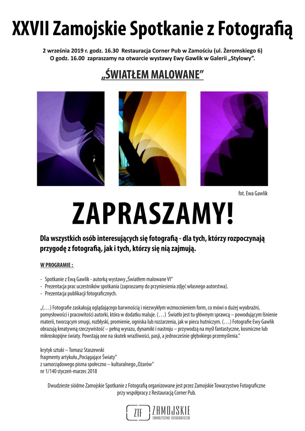 Plakat, foto: materiał nadesłany
